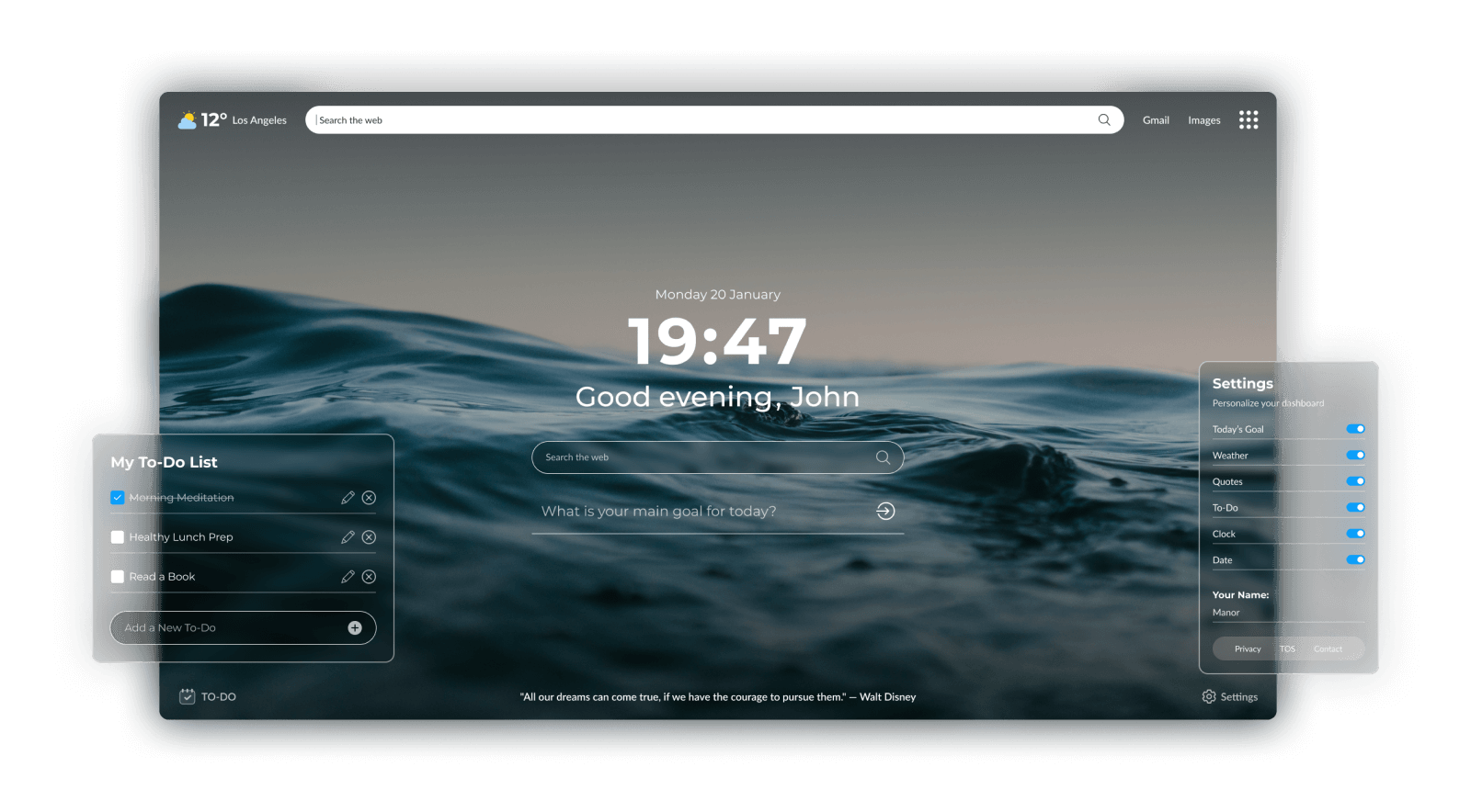 Lotus Dashboard Screenshot